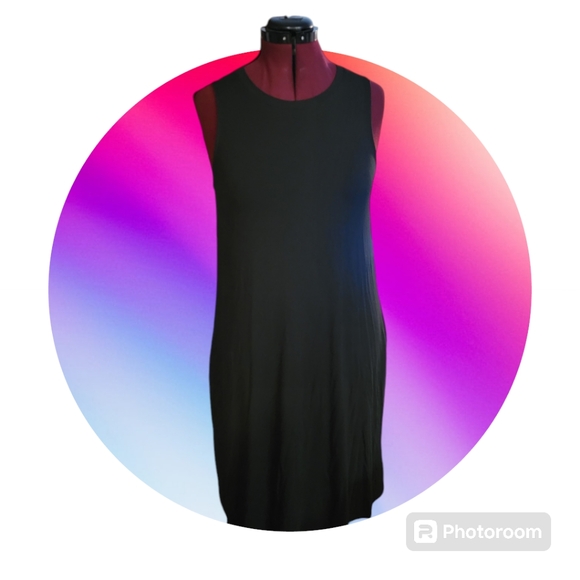 Time and Tru sleeveless loose fit dress with pockets - Picture 1 of 12